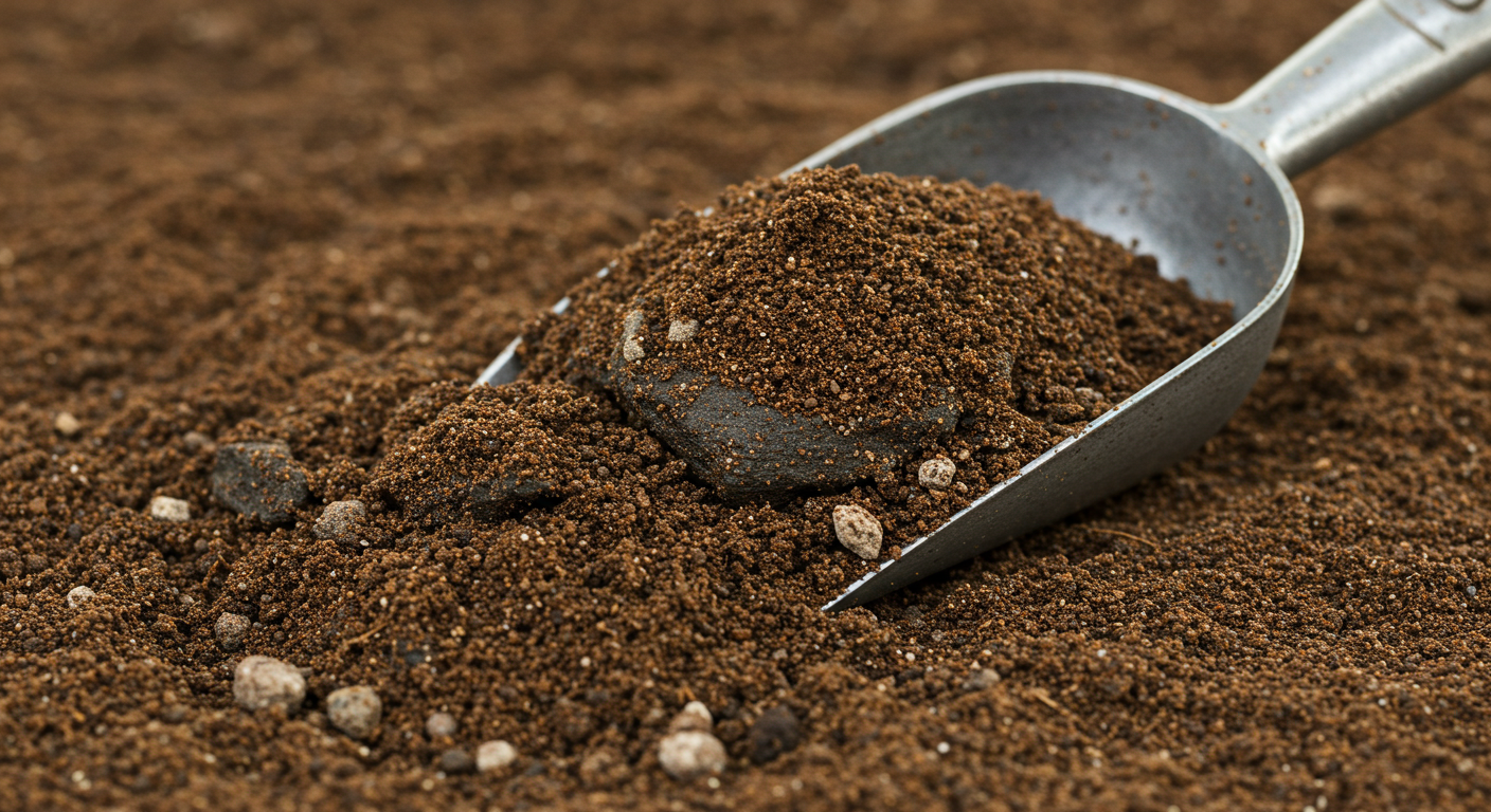 Bat guano used as a concentrated organic nutrient amendment.