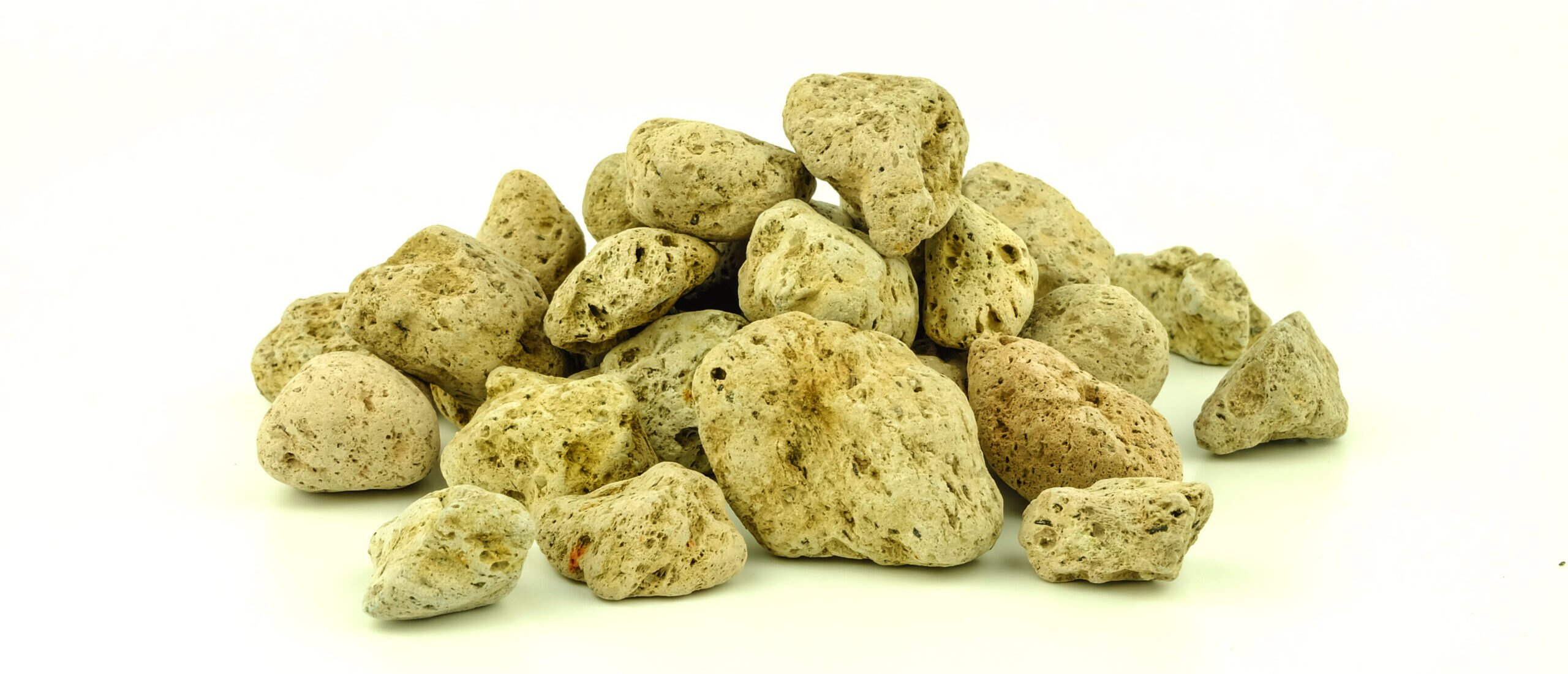 Pile of pumice stones used as a durable aeration amendment in potting mixes.