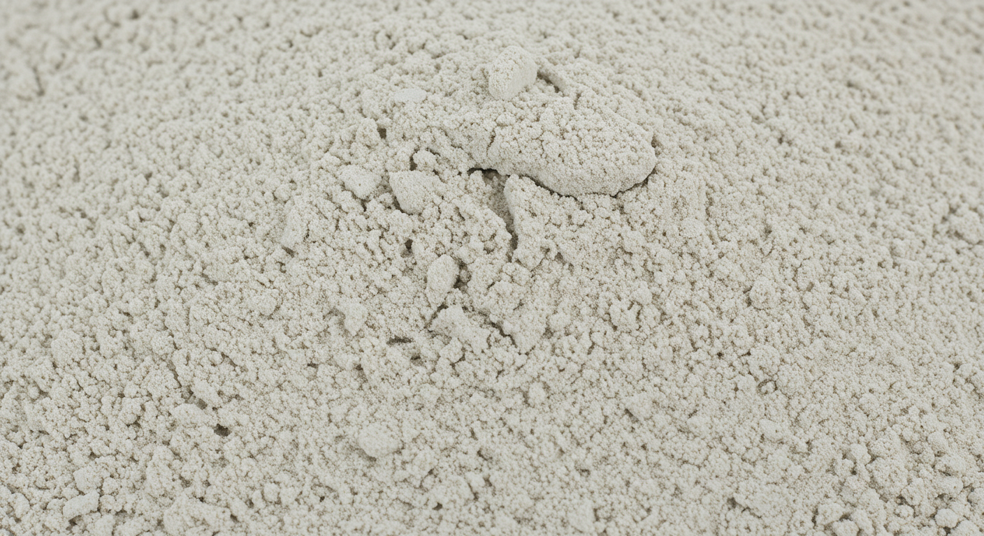 Dolomite lime powder used to explain mineral and pH amendments.
